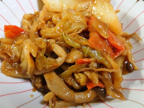 お弁当のおかずに☆きのことキャベツのカレー炒め＊